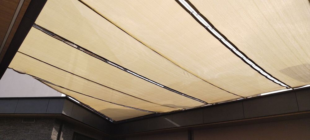 Солнцезащитные теневые сетки