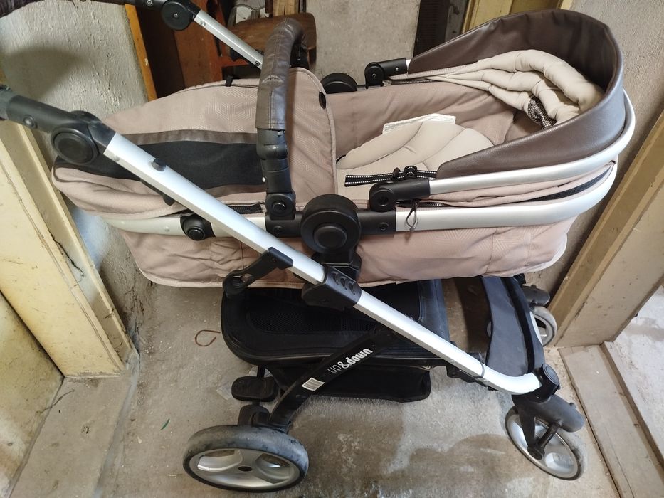 Комбинирана бебешка количка Chipolino UP & DOWN Фрапе 2018