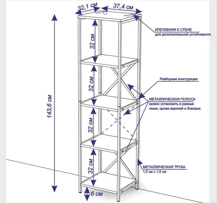Продам полка стеллаж