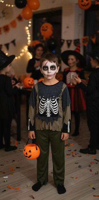 Costum Halloween Zombie băieți 7-8-9 ani 128-134