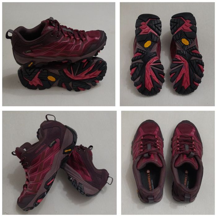 Ghete Gore Tex, semighete Merrell Moab FST Beet Red Vibram, Nr. 38 EU