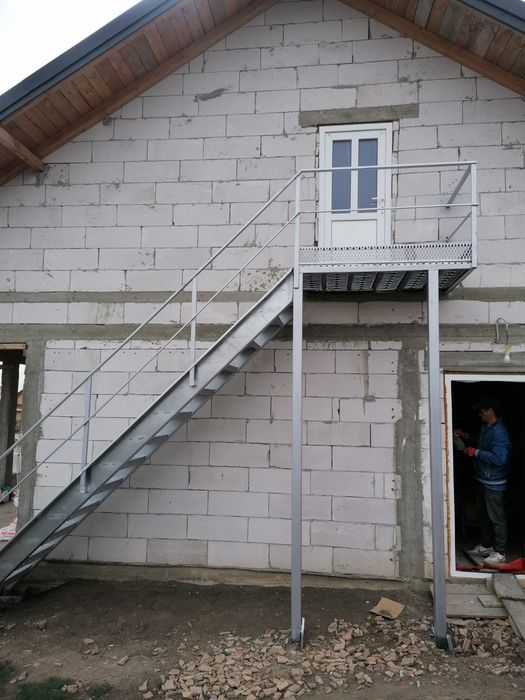 Scării zincate galvanizate exterioare