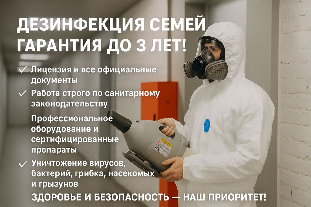 Дезинфекция 100% решения