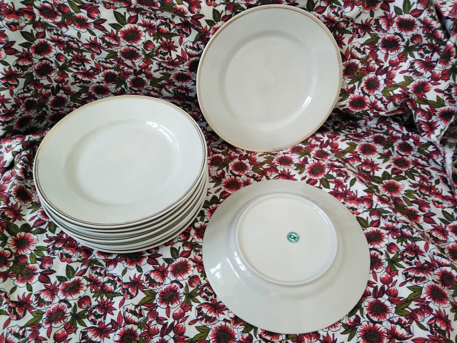 Сервизи/комплекти БГ порцелан  двоен златен кант