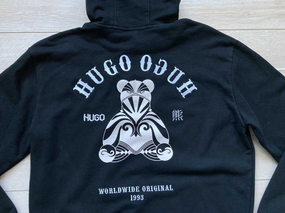 Hugo Boss Disho мъжки черен суитчър суичър размер М