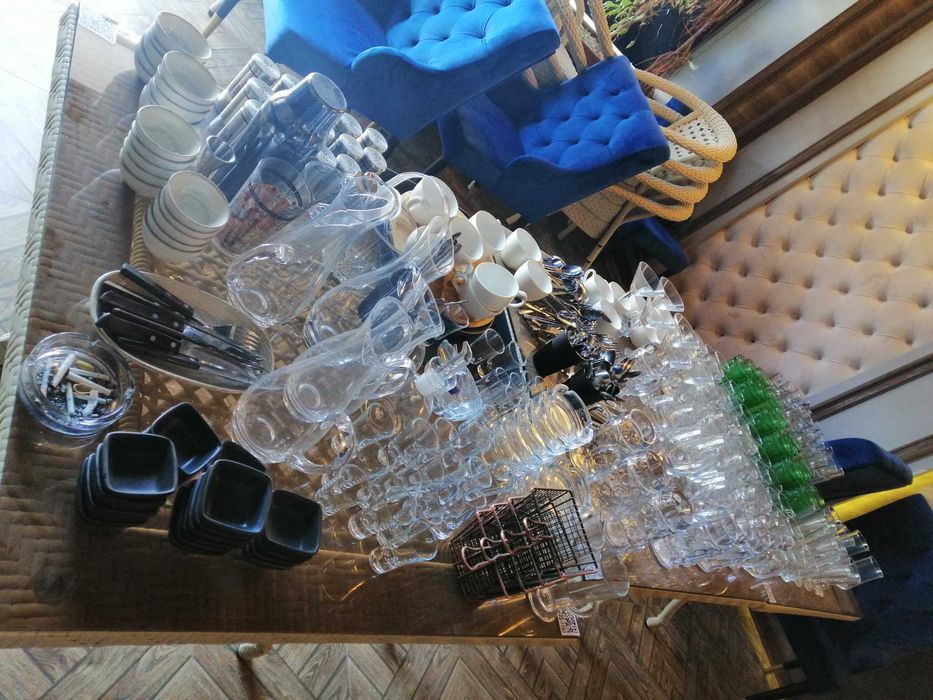 посуда для ресторана, почти новая