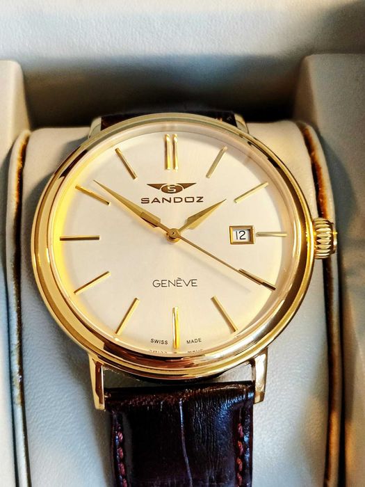 Ceas Mână Automatic Bărbați Sandoz Heritage 81355-90 Gèneve