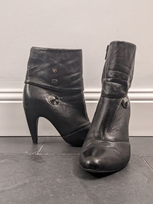 Ghete negre piele naturala măsura 36