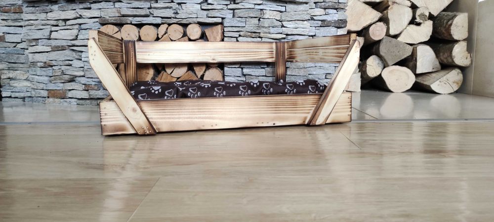 Дървено легло за коте и куче Диван за кучета и котки от дърво