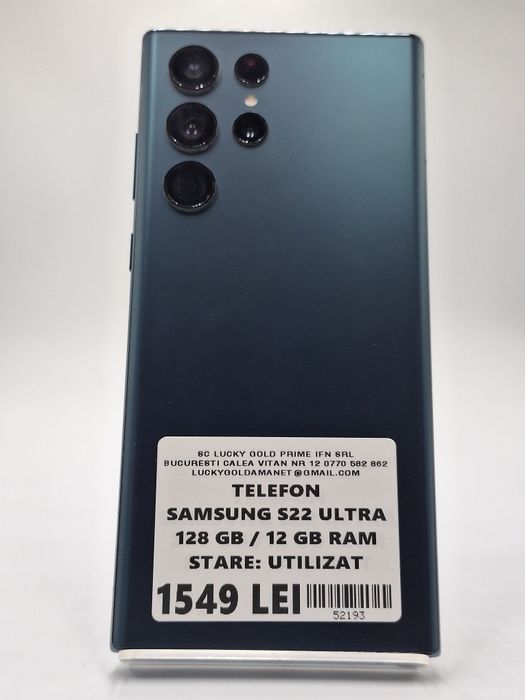 Samsung S22 Ultra 128Gb 12Gb ram Factura/Garantie #52193