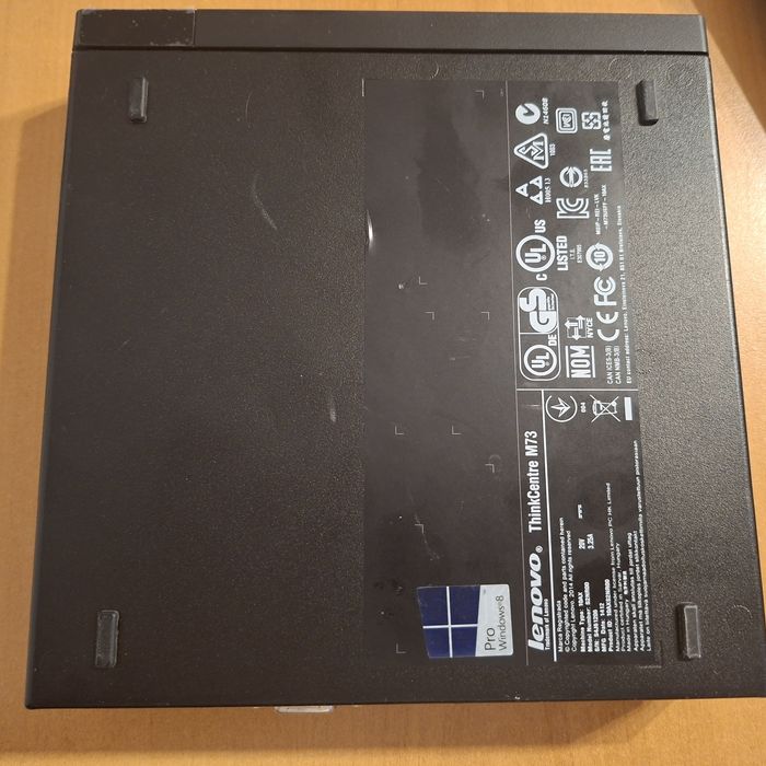 Sistem Mini Pc Lenovo Thnkcenter m73 P, i5 4570T de 2.9 GHz , 8gb, SSD 128gb