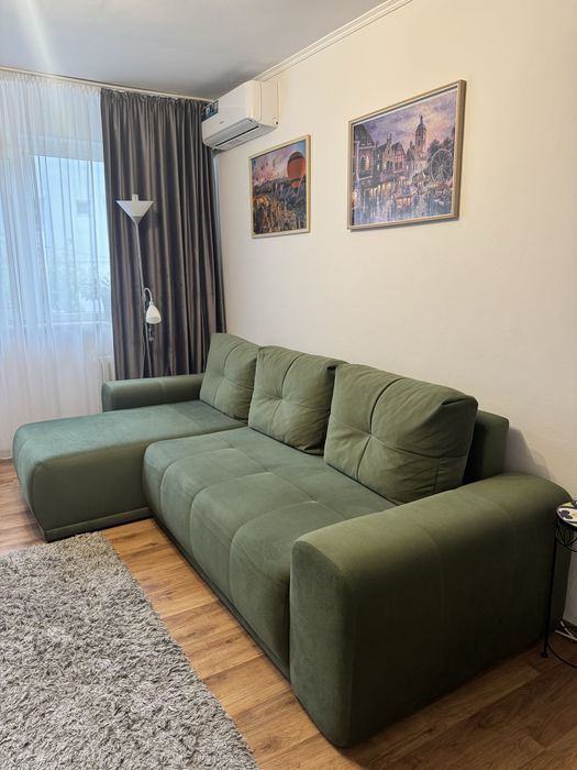 Vand coltar extensibil interschimbabil cu lada - 290x162x100 cm