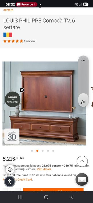 Mobila Mobexpert Louis Philippe