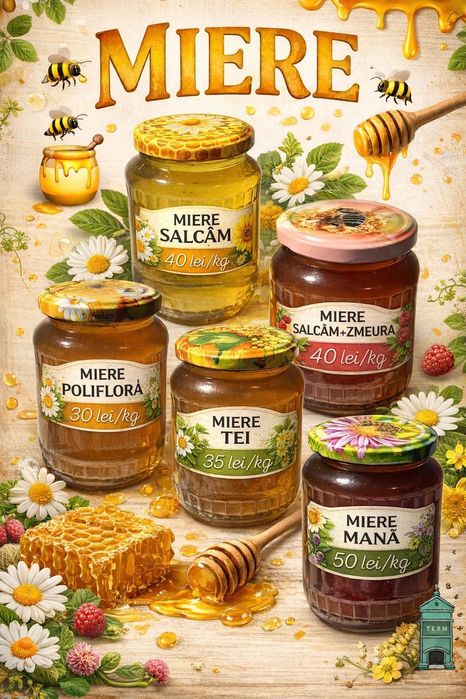 Miere de albine Ouă proaspete de găină – gust adevărat de la țară