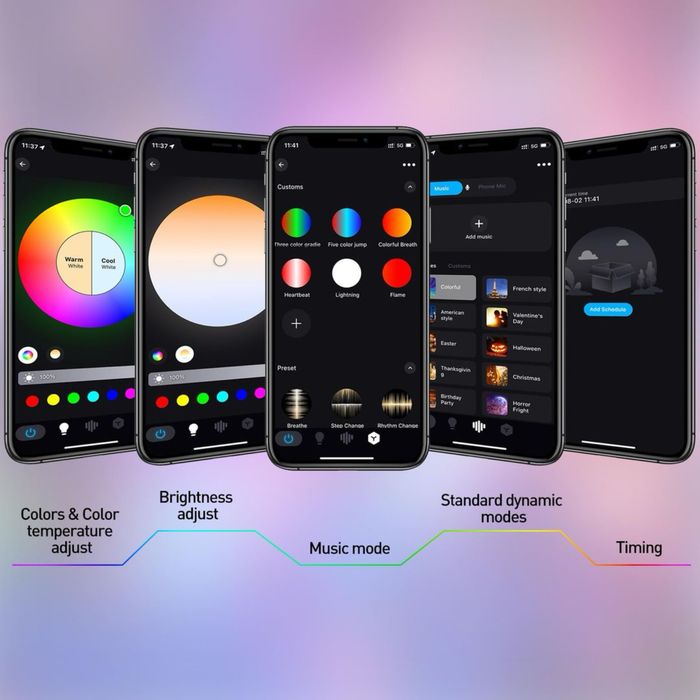 Proiector exterior RGB Bluetooth 60W IP66 Schimbare culori Telecomandă Control prin aplicație – RGB 60W