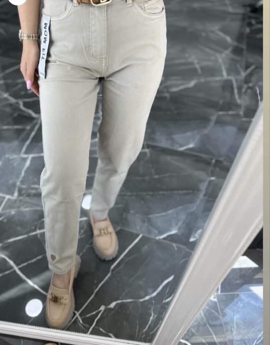 Дамски Дънки mom fit нови