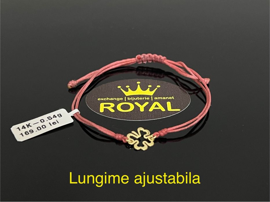 Bijuteria Royal CB : Bratara cu snur aur 14k 0,54gr