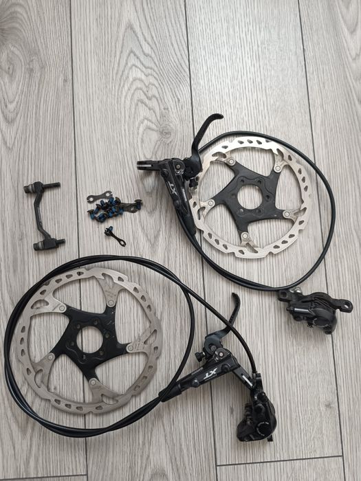 Vând set frane Shimano XT + discuri