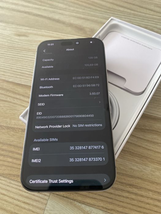iPhone 15 PRO , 95% Bateria