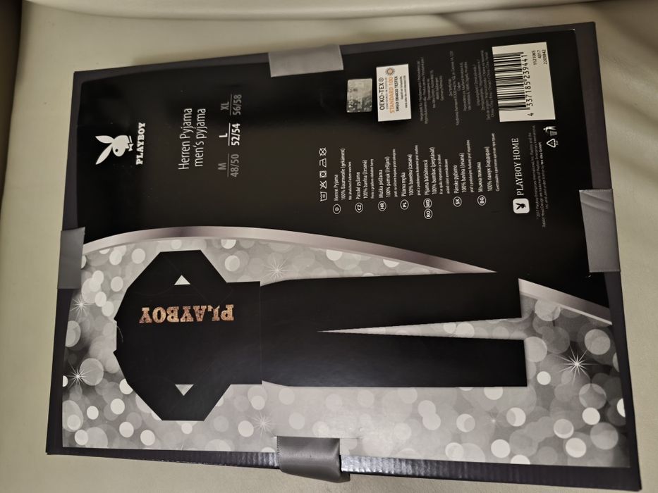 Мъжка пижама Playboy размер L памук 100%