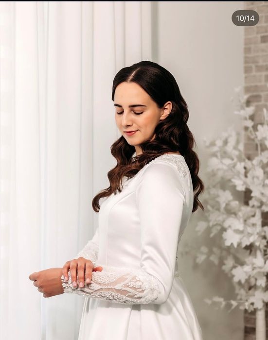 Rochie mireasă elegantă din tafta