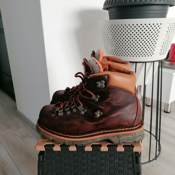 Ghete bărbați ART, drumeție, munte, piele naturală, import Germania