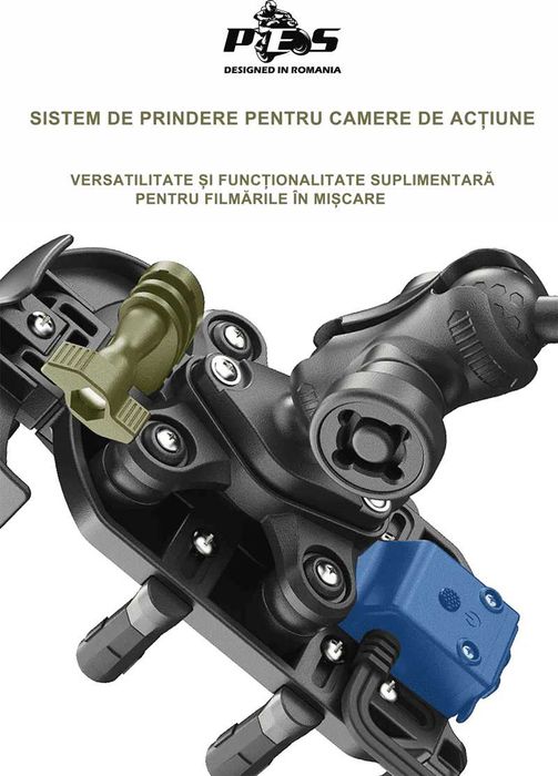 Suport telefon moto/atv/scuter sistem antivibratii catch cadru+oglinda