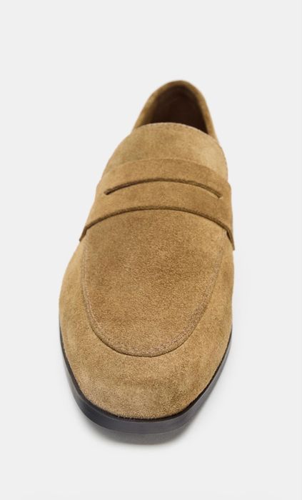 Кафяви велурени лоуфъри Zara (мокасини), като нови!