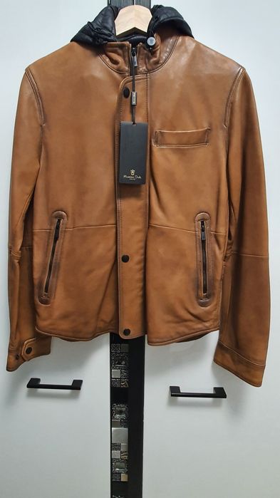 Geaca piele naturala  Massimo Dutti