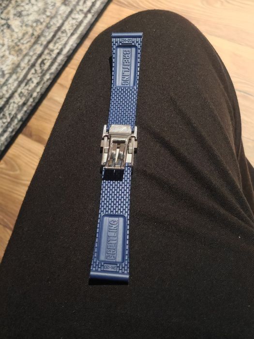 Bratara Ceas Breitling Rubber Albastră