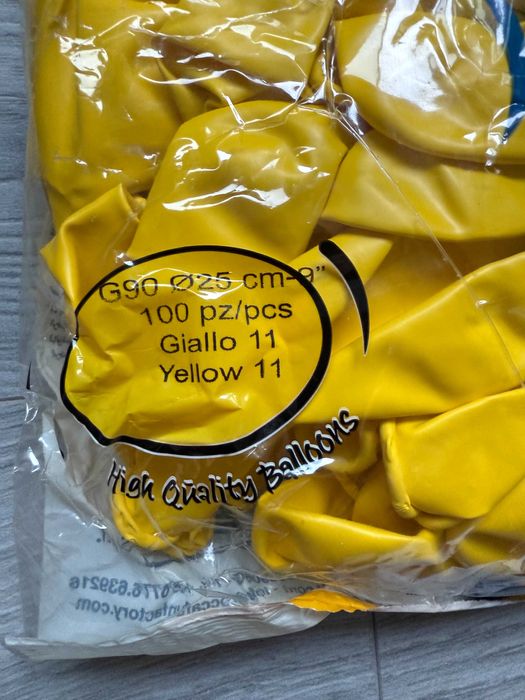 Baloane PALLONCINI, culoarea galbenă - 500 de bucăți