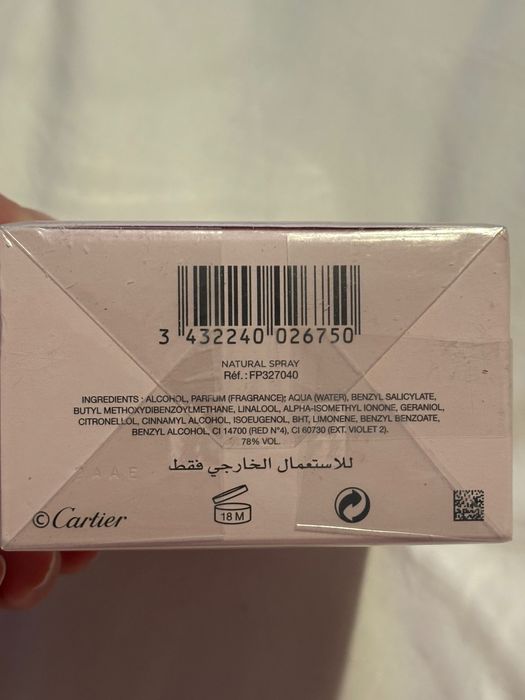 Eau de Parfum Cartier 100 ml