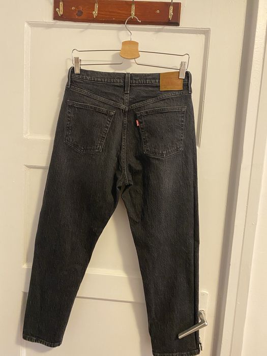 Blugi Levi’s 501 Crop gri inchis