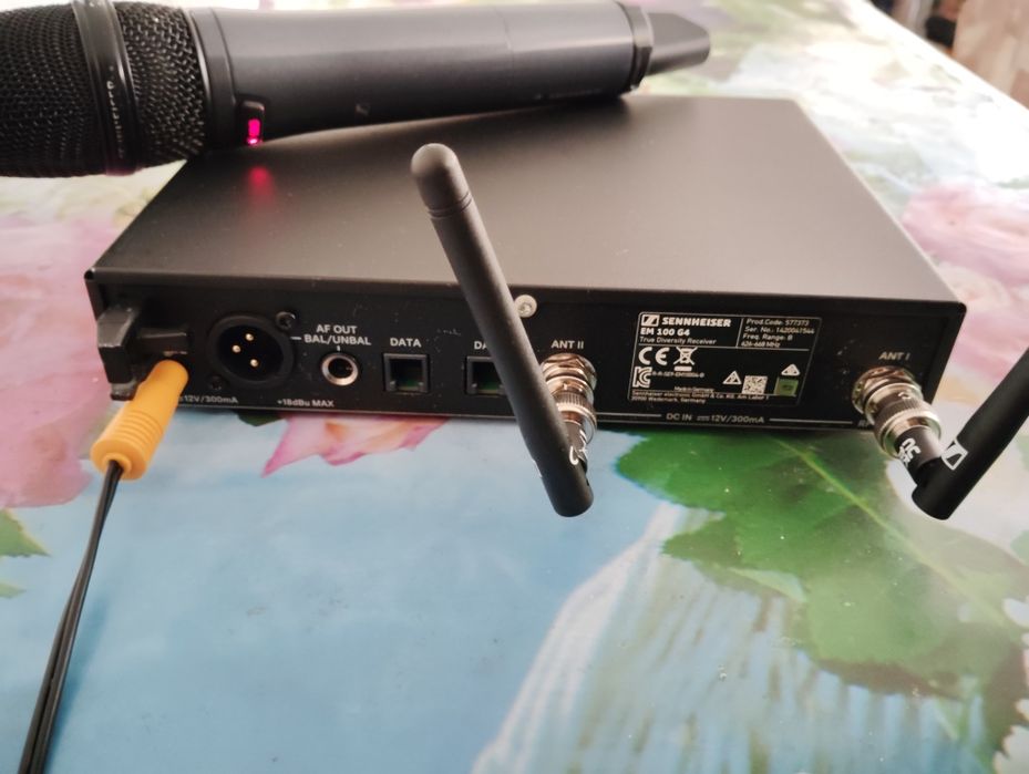 Microfon sennheiser ew 100 g4 835 made in Germany !!  (Shure, dynacord