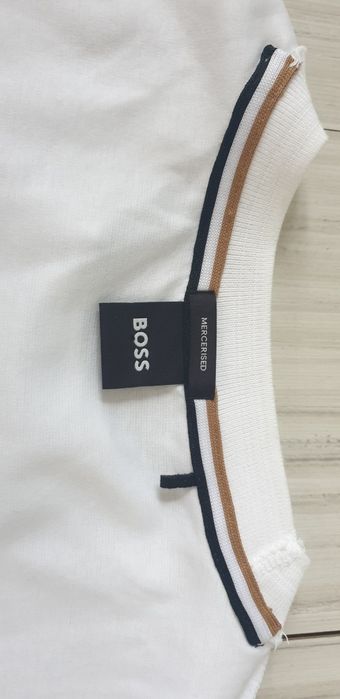 Hugo Boss Tiburt 278 Mercerised Cotton S НОВО ОРИГИНАЛ Мъжка Тениска