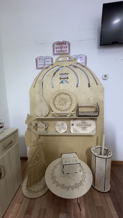 Қазақи нақыштағы Ұлттық бұрыш мектеп бала-бақшаларға арналған