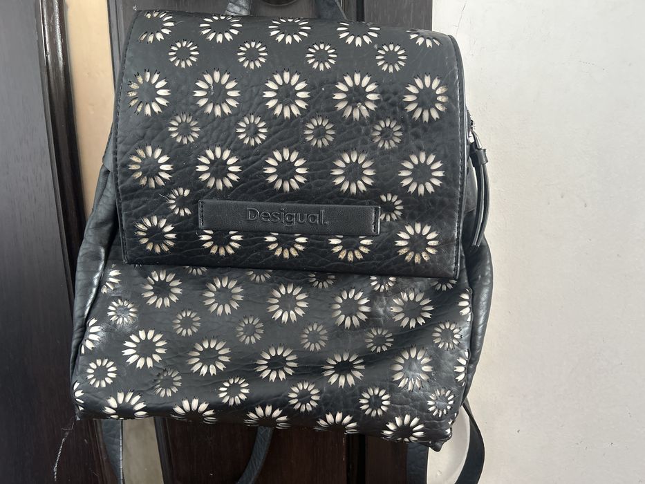 Desigual кожена раница Amorina Covasna, Черна