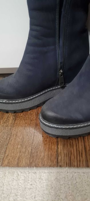 Дамски ботуши от естествен велур