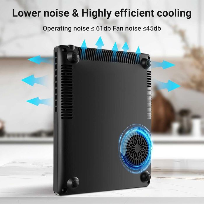Преносим индукционен котлон Aobosi 2000W с Booster функция, (26×32 см)