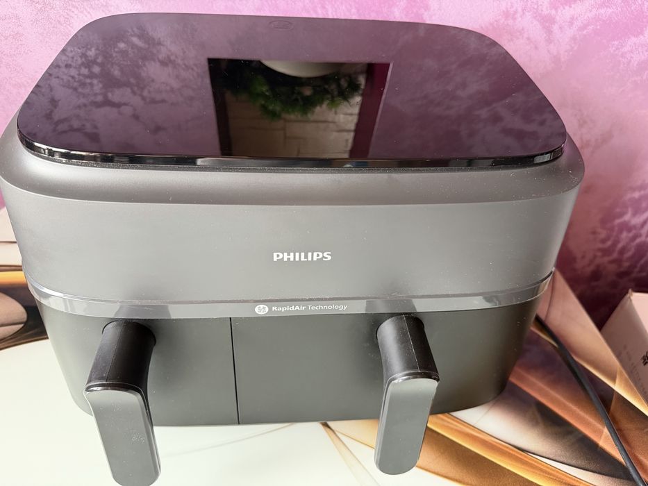 Двоен фритюрник с горещ въздух Philips Airfryer Dual Basket Series 3000
