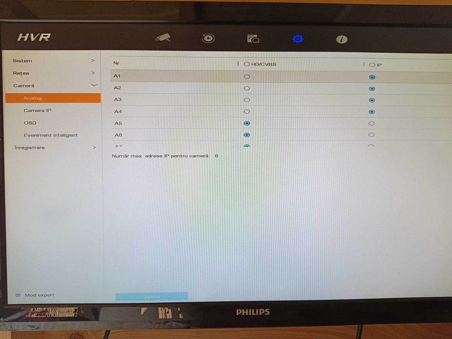 DVR 8 canale Hikvision cu HDD 2TB inclus