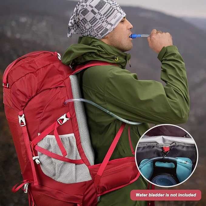 Туристическа раница HOMIEE 50L с дъждобран, многофункционална