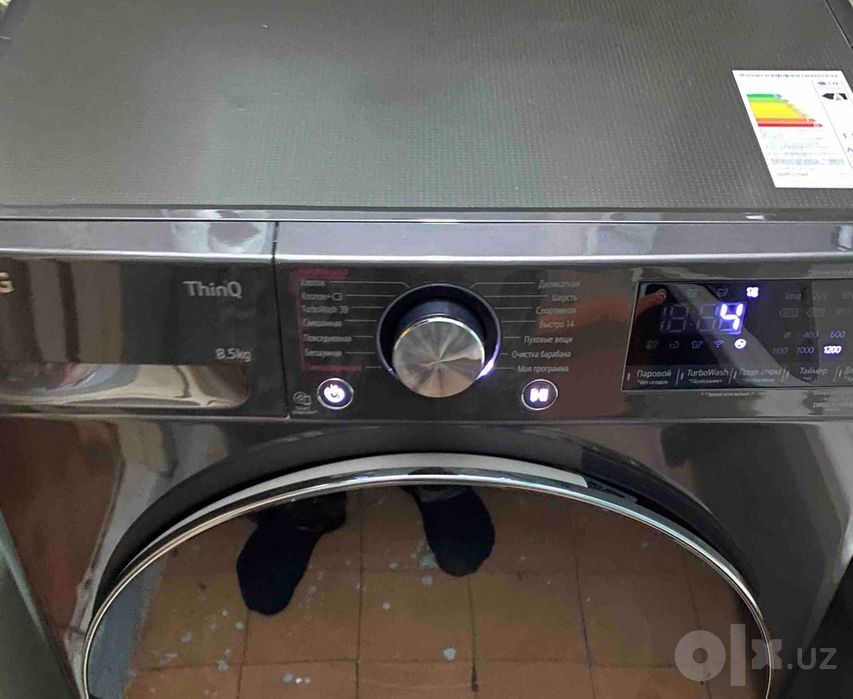 LG 8,5 кг Стиральная машина INVERTER DIRECT DRIVE+Steam ThinQ Premium