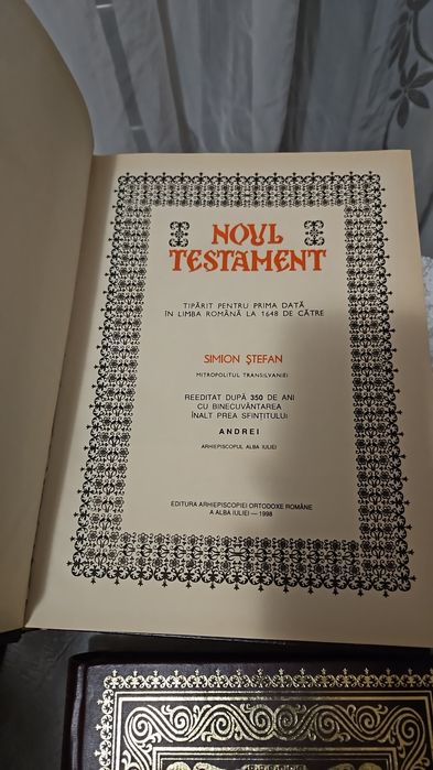 Vand Noul Testament Alba Iulia 1648-1998