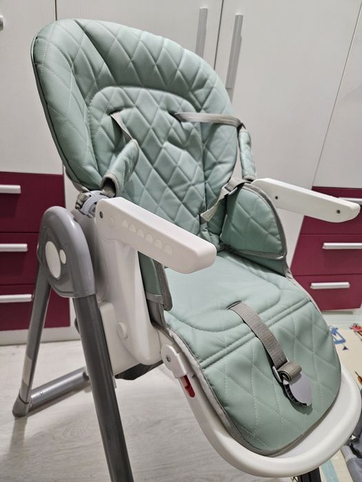Столче за хранене Lorelli - Party, Iceberg Green Leathet