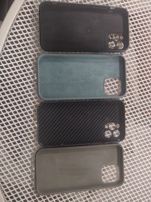 Husa dura Apple Iphone 13 si 13 pro max, silicon si carbon