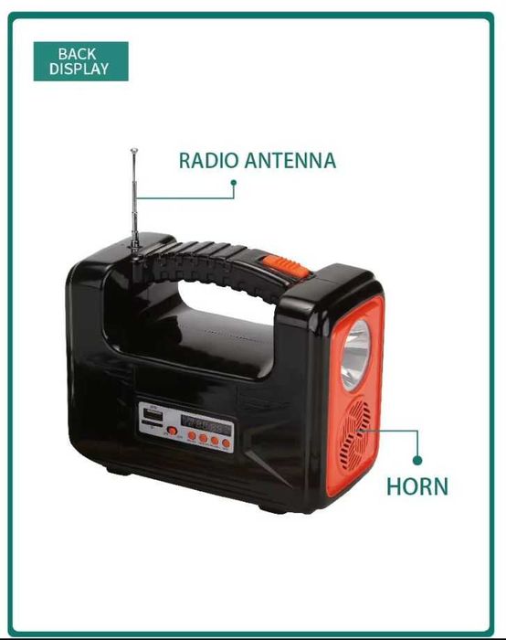 Мобилна соларна система с 4 крушки DAT AT-9011B