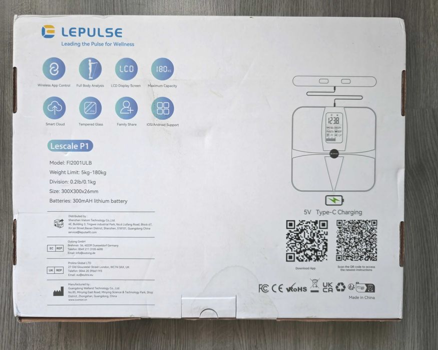 Lepulse Lescale P1 смарт кантар