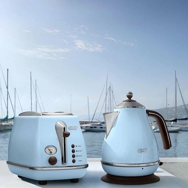 Электрочайник Delonghi Icona KBOV 2001 AZ, нержавеющая сталь, 1,7 л