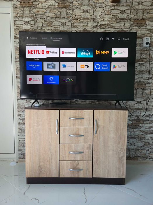 Телевизор Daewoo 55DM55UQP2, QLED ANDROID TV, 139 см, 3840x2160 UHD-4K, 55 inch,